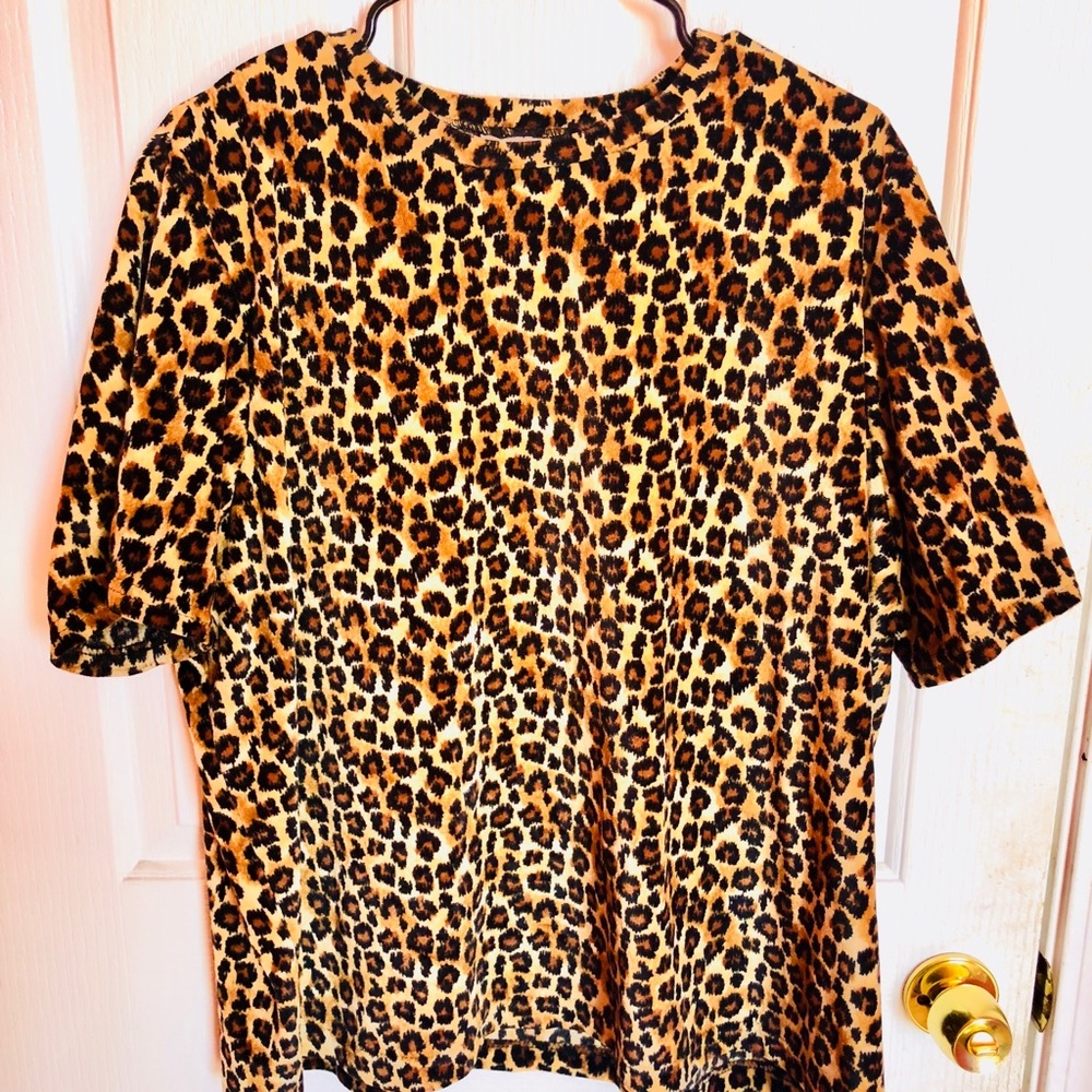 Velvet Leopard Top